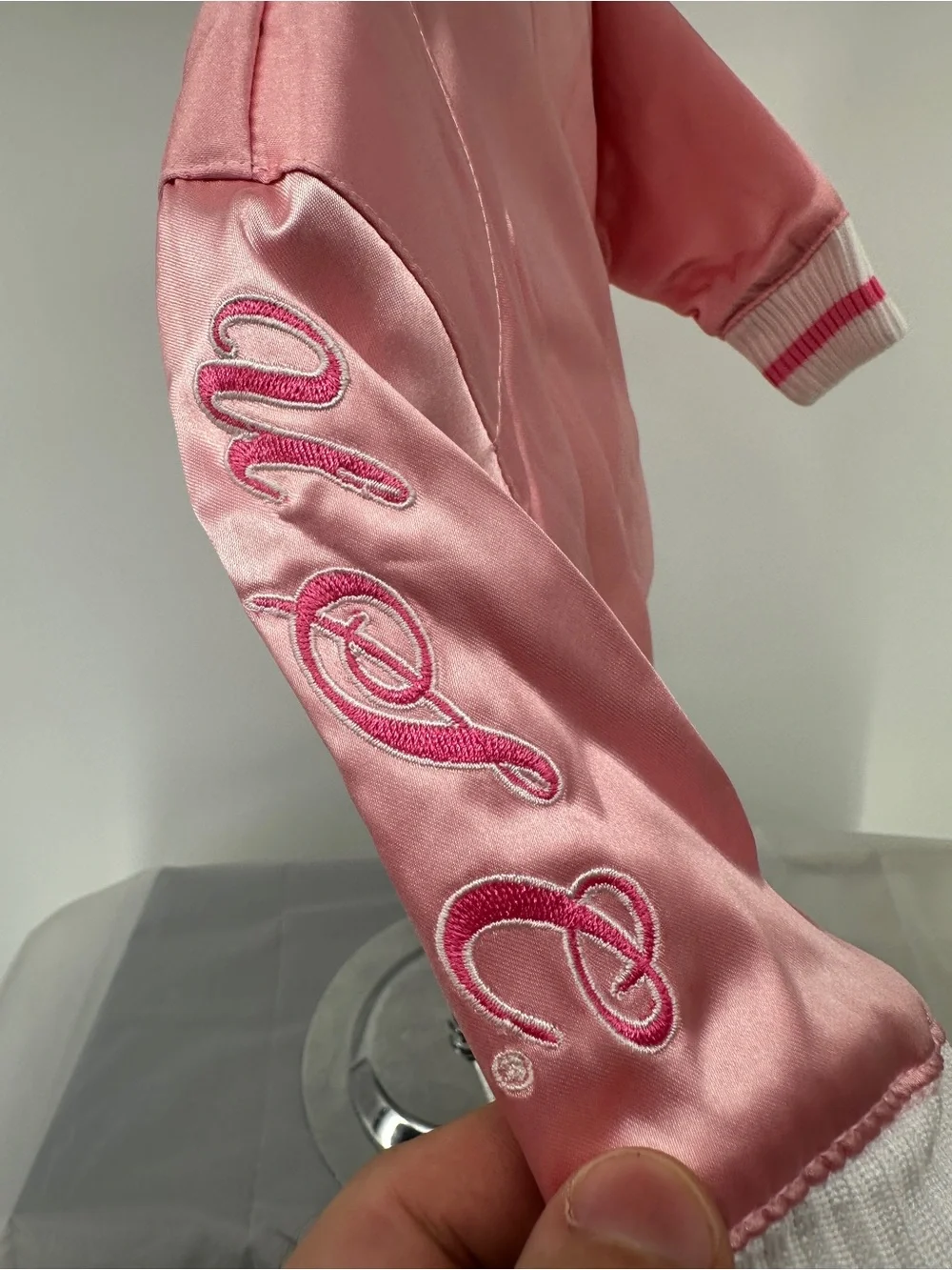 NWT Genuine Stuff USC Trojans Toddler Pink Satin Bomber Jacket Varsity
